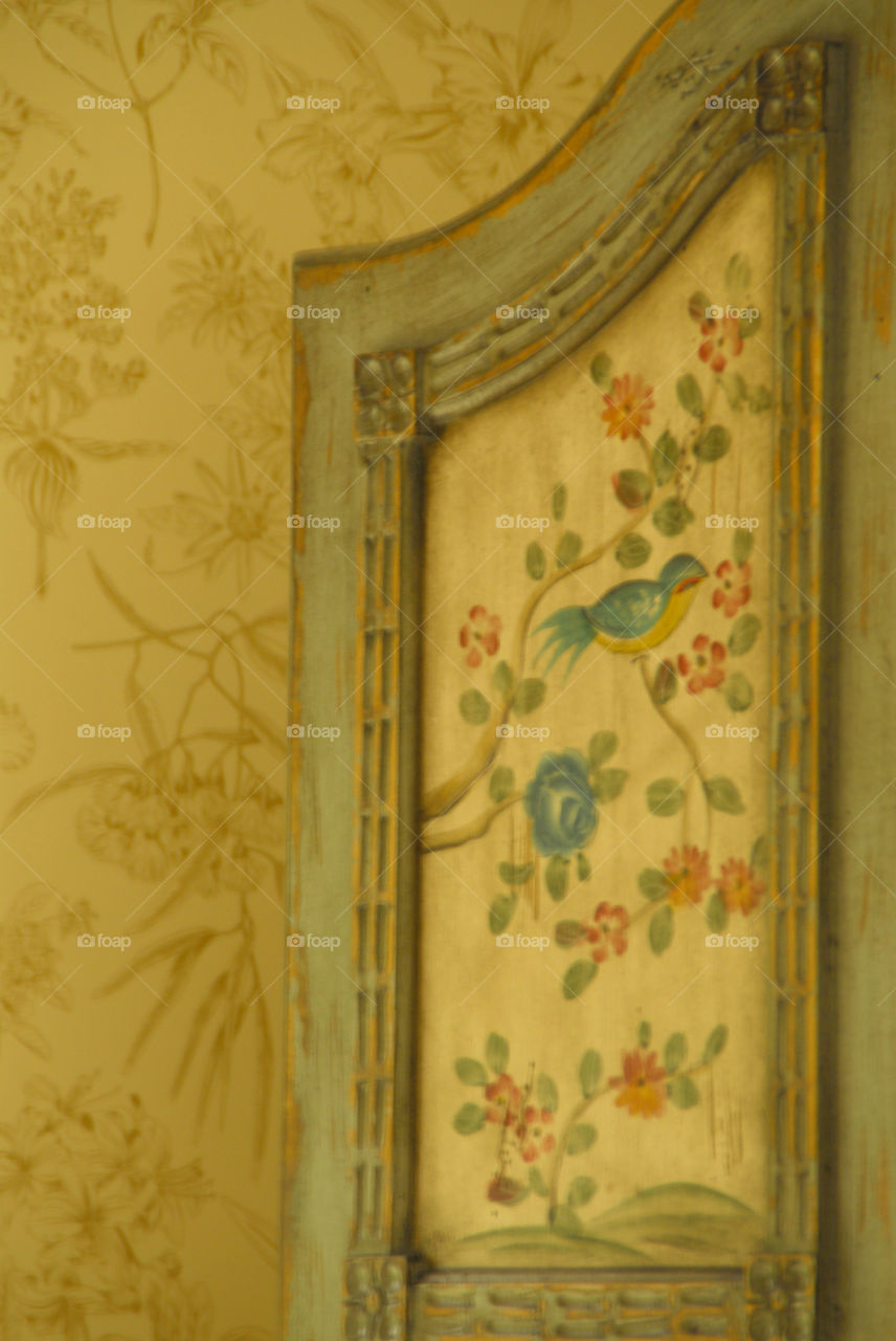 Texture: fabric and wallpaper