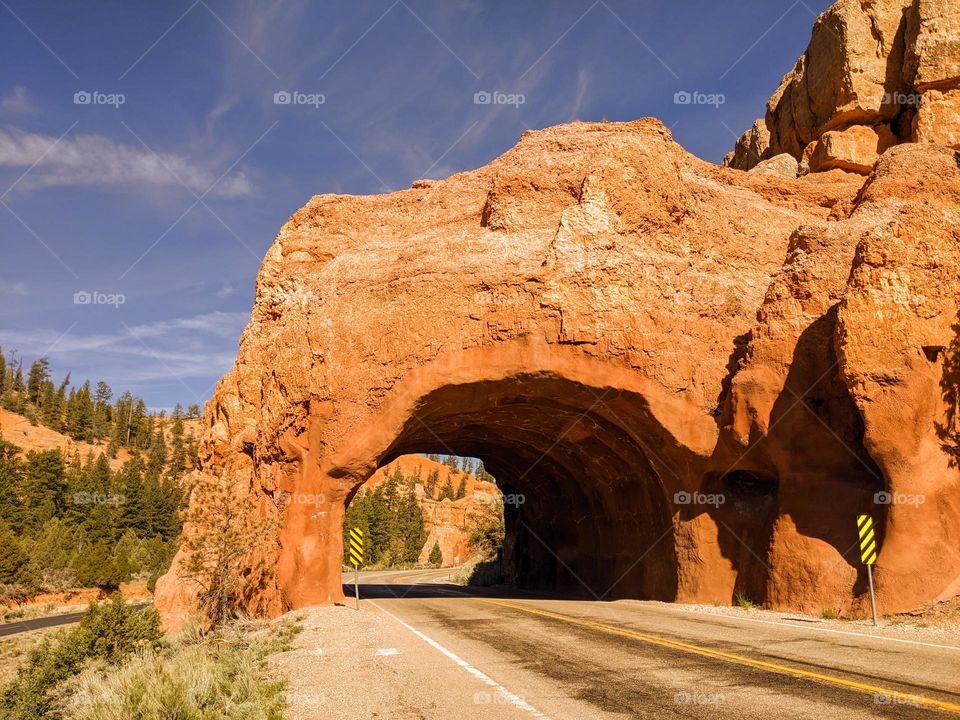 red Canyon tunnel in Utah, Amerika