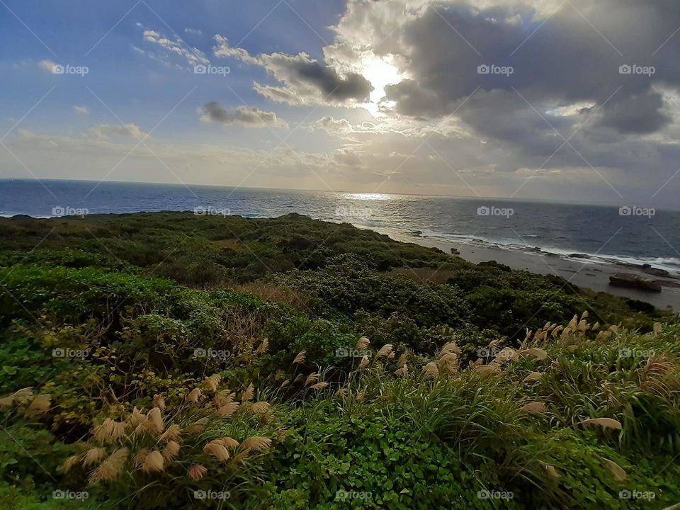 Beautiful sea side and ocean scenery