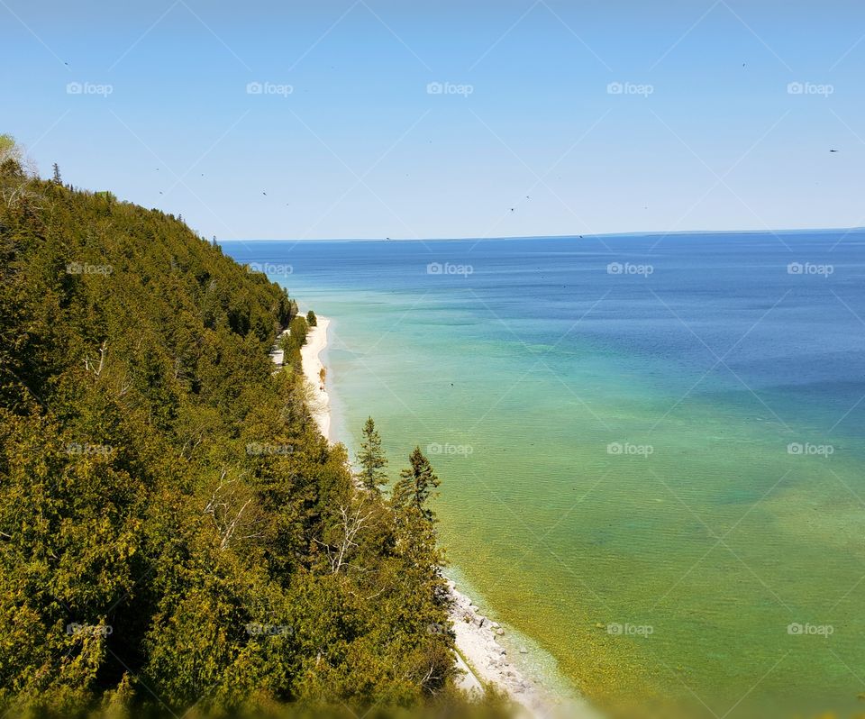 Gorgeous view from a high altitude.  Pure Michigan.