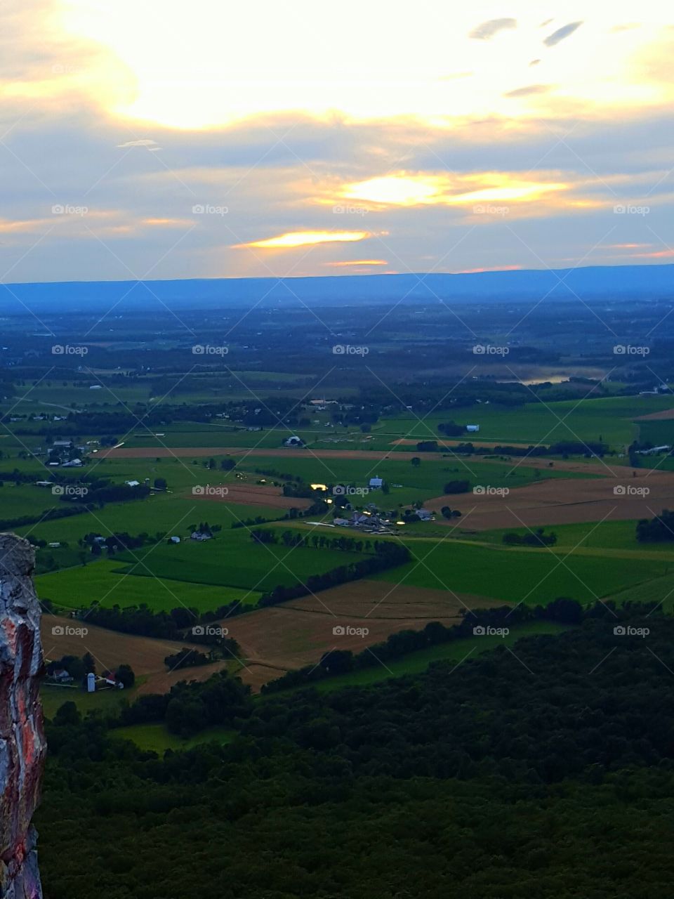 sunset from high rock