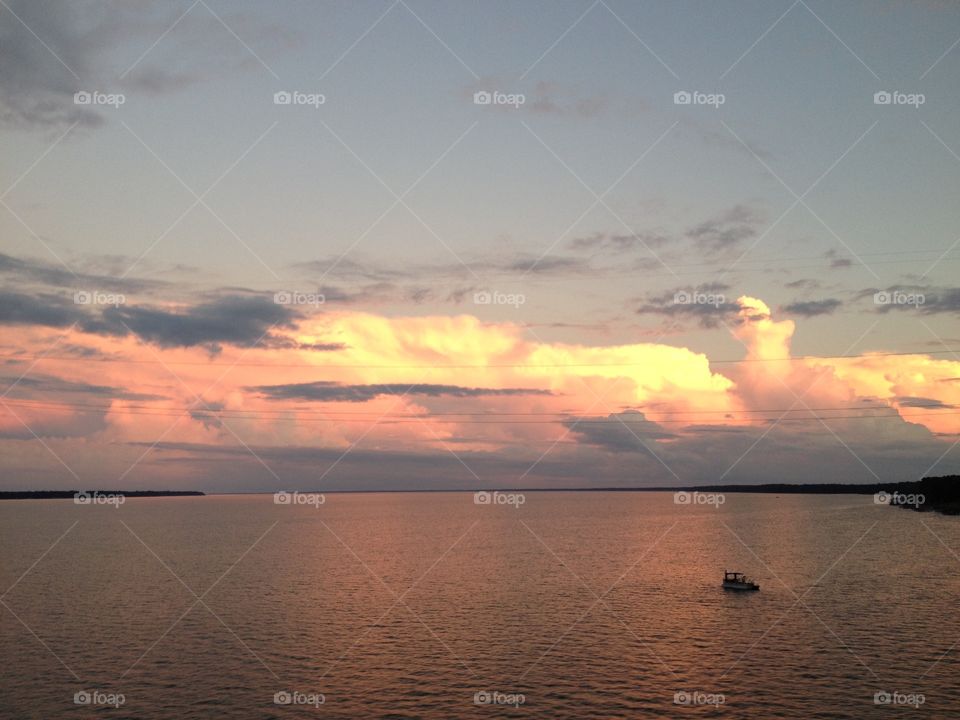 Sunset on the lake