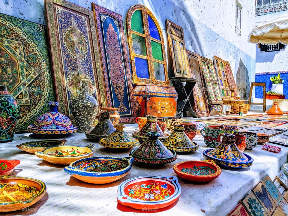 Vibrant and powerful colors of Morocco