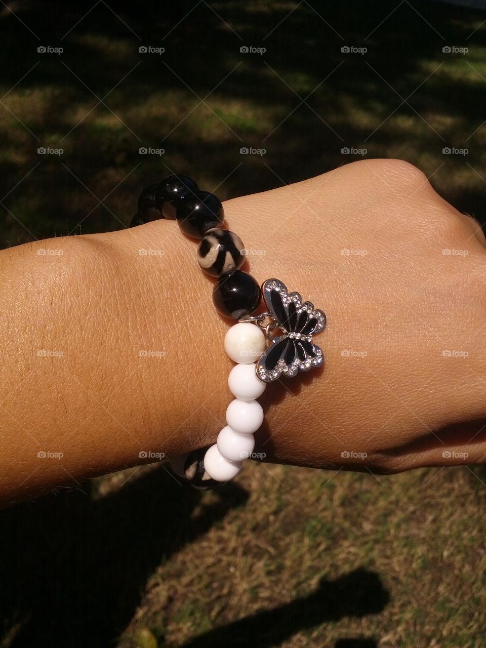 Beautiful bracelet with a butterfly