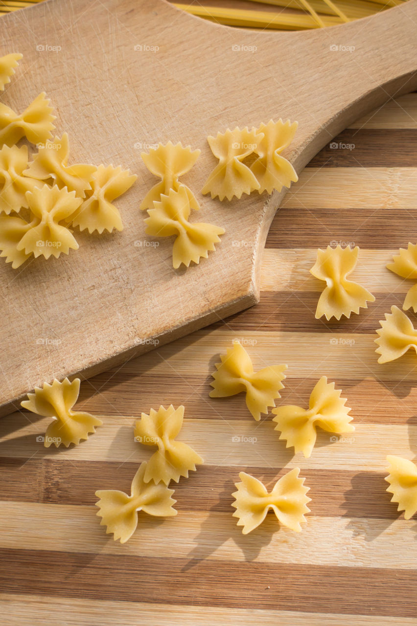 Different types of pasta