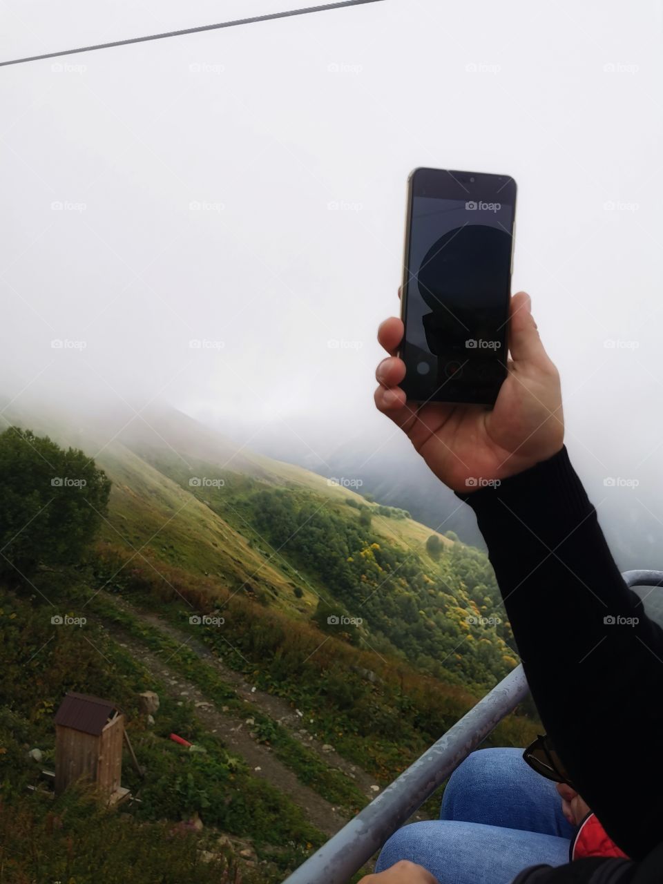 Memory view hand happy flower beauty nature form shape day part green plant man human body Mountain hills fog foggy milky travel wild forest heaven