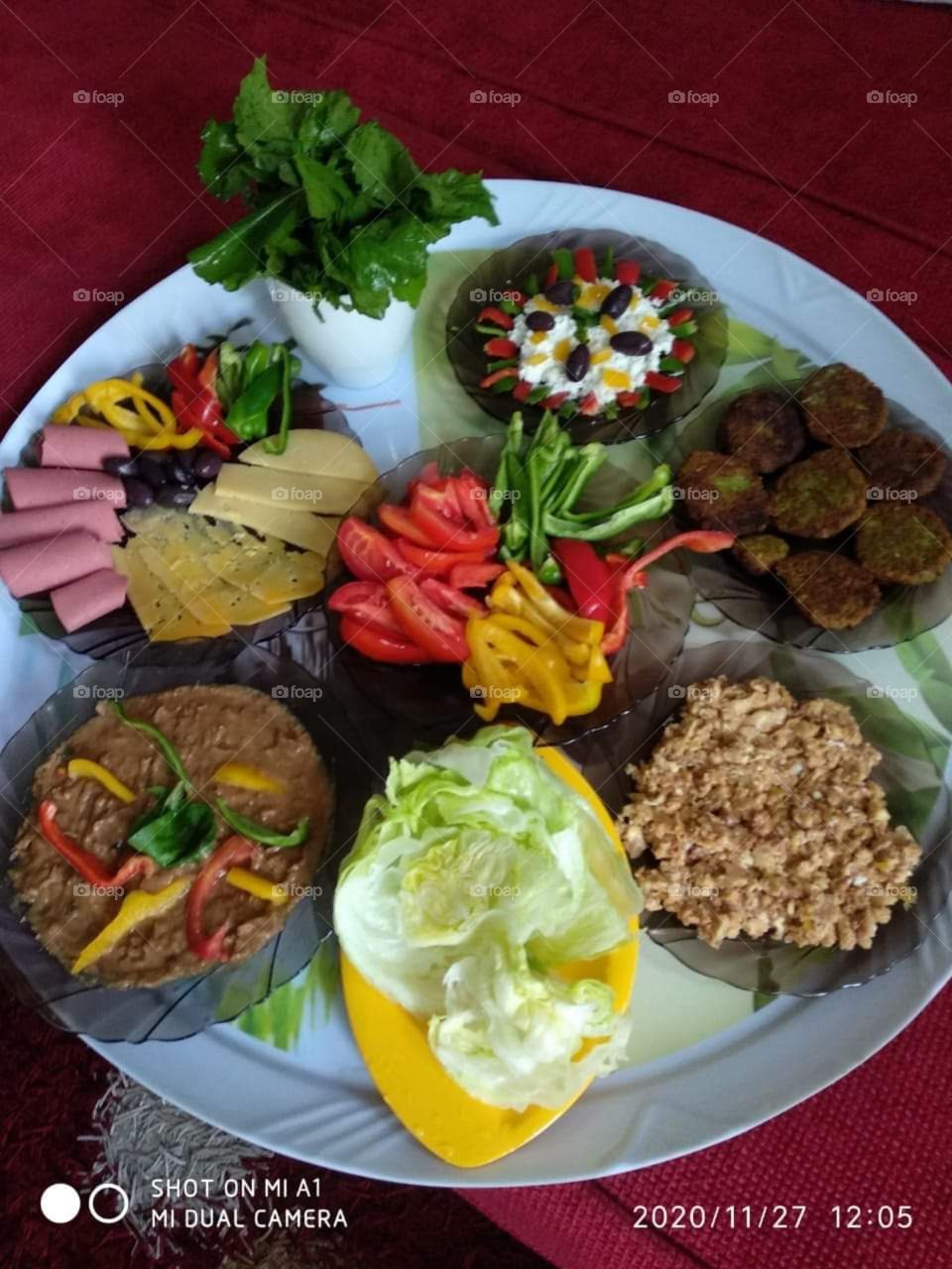 Traditional Egyptian breakfast