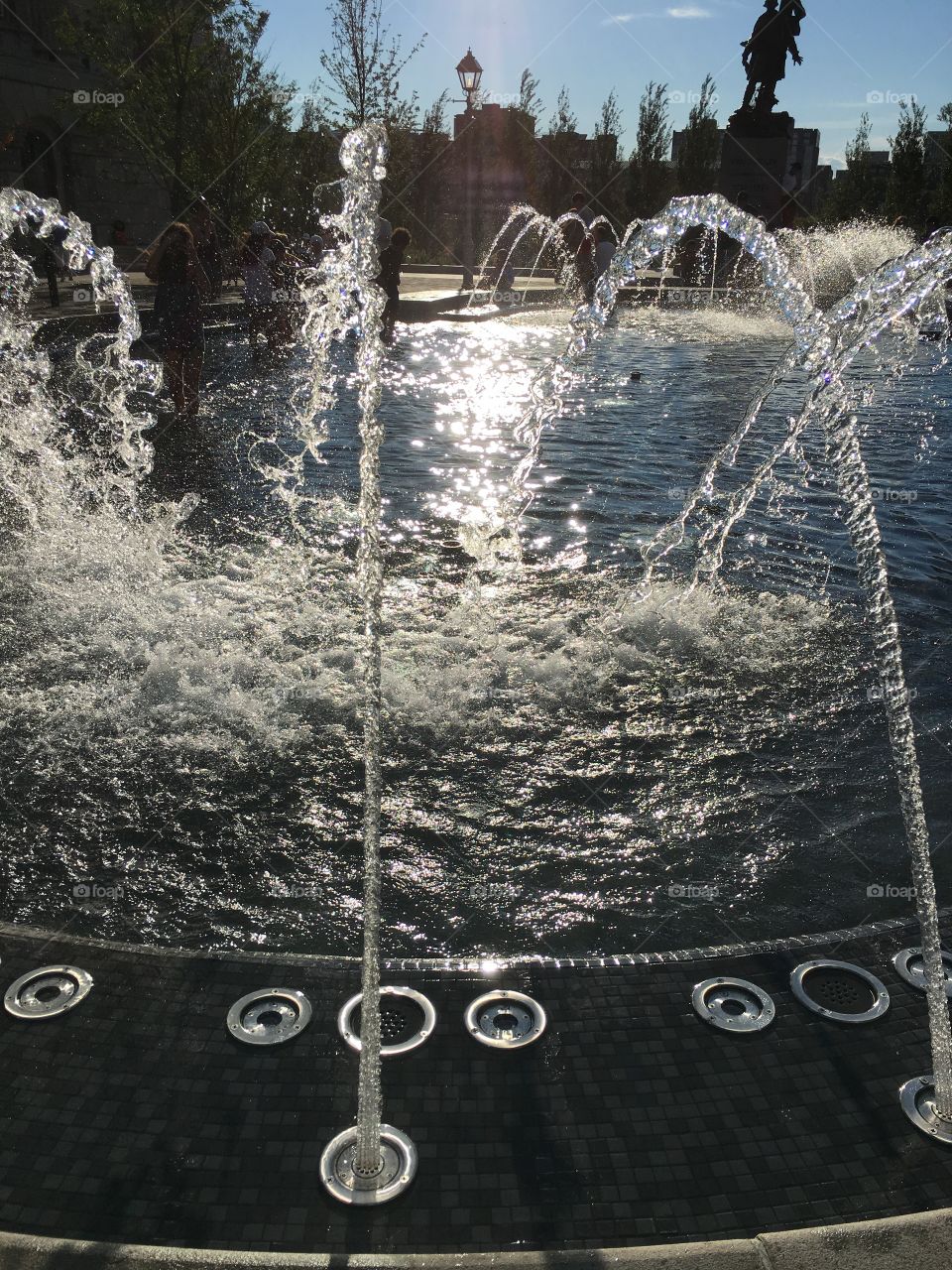 Fountain in Montreal