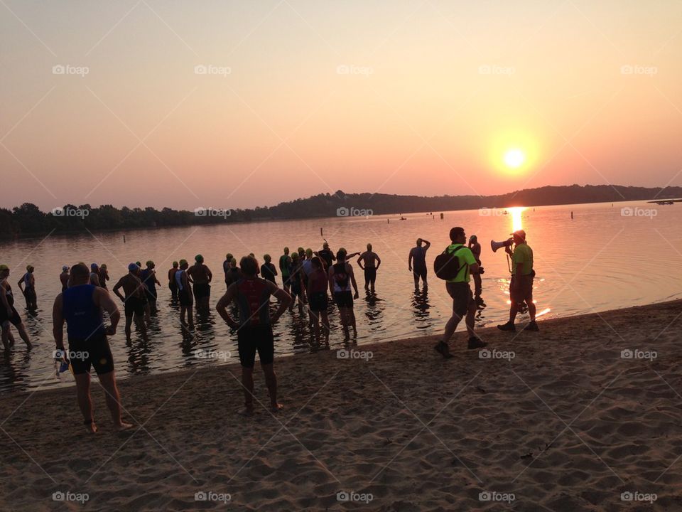 Triathlon swimmers