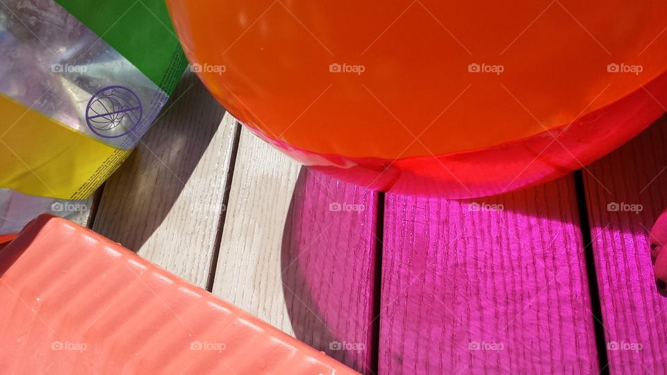 colorful floaties