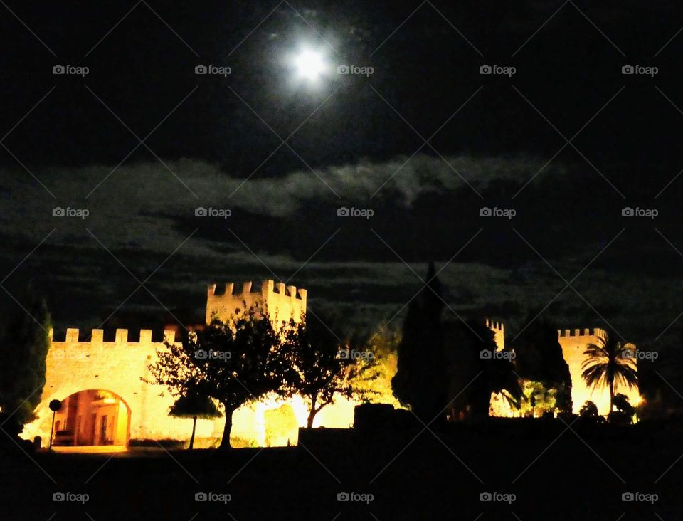 Moonlight over Alcudia old town