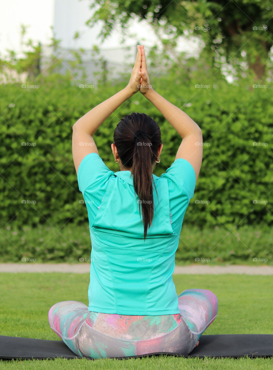 Woman Doing Yoga