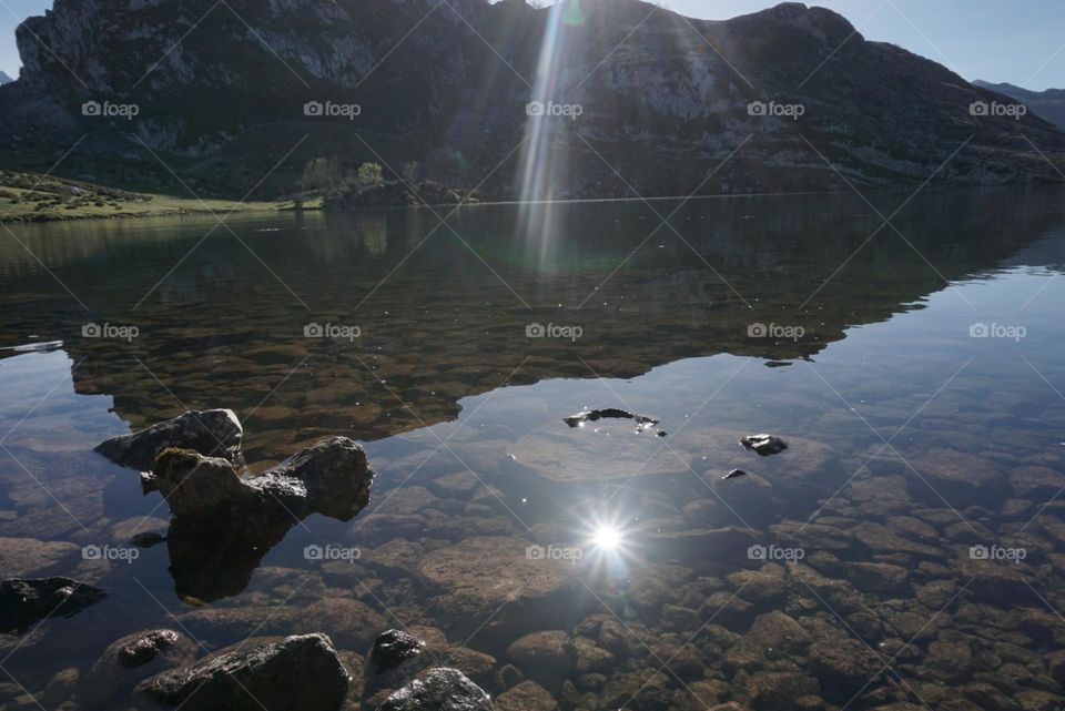 Sun#rays#lake#nature#reflect