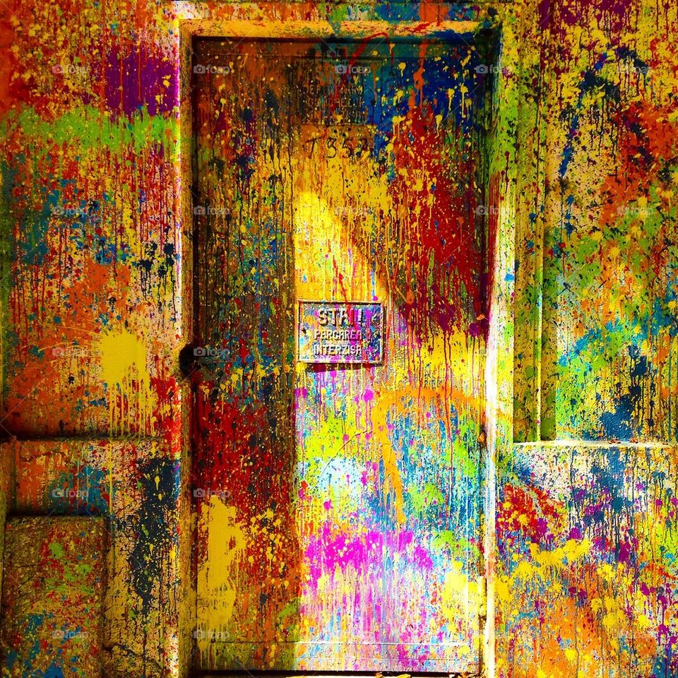 Colourful door