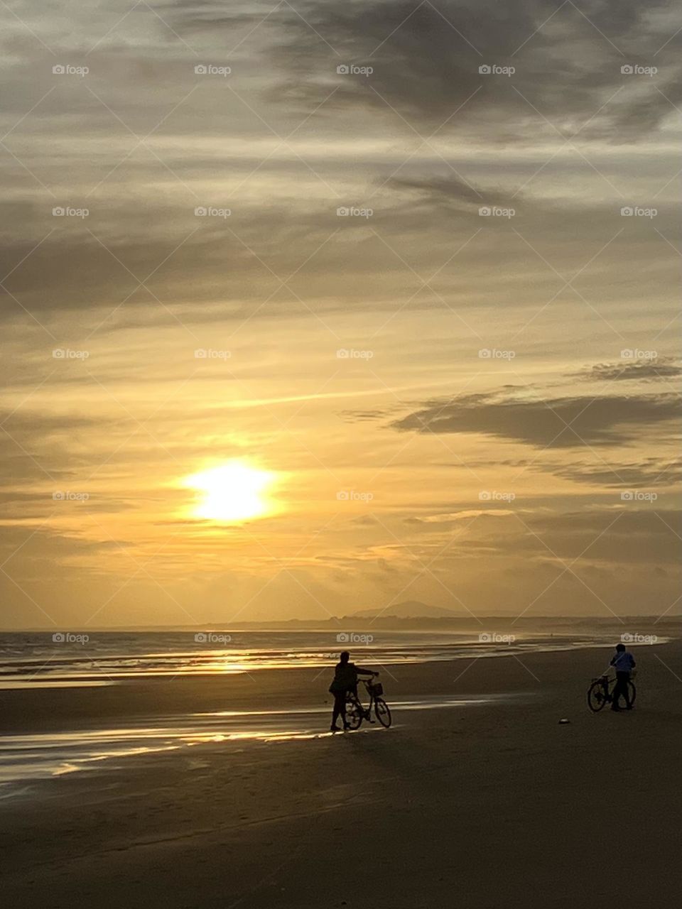 Beach in autumn 