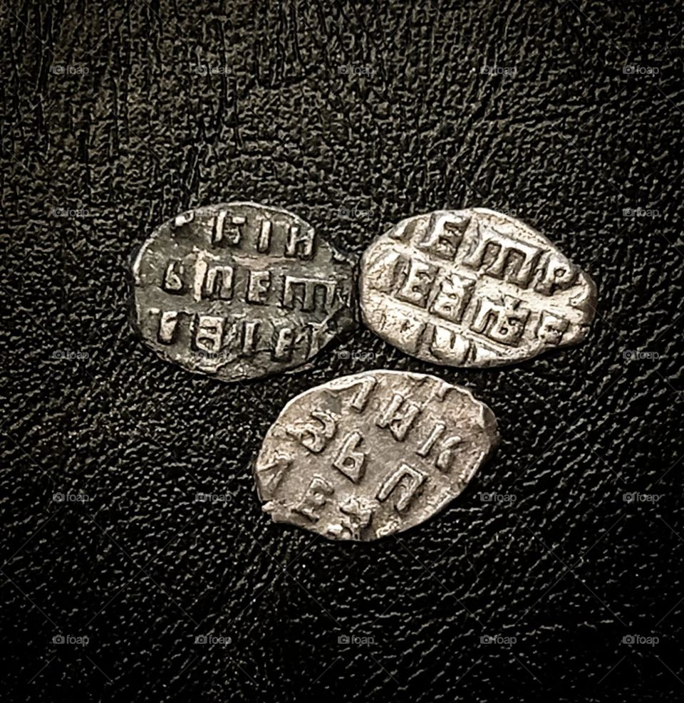 Копейки Петра Великого (серебро)