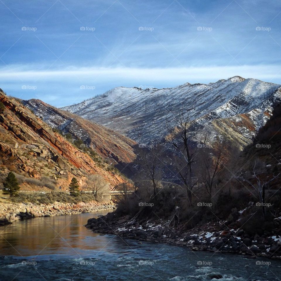 Scenics view of mountain against sky