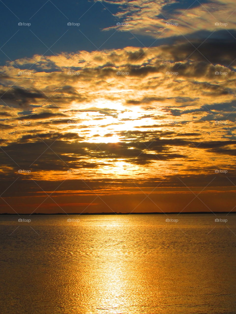 View of dramatic sky over sea