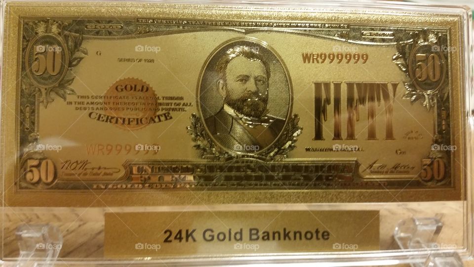 Gold $50 certificate