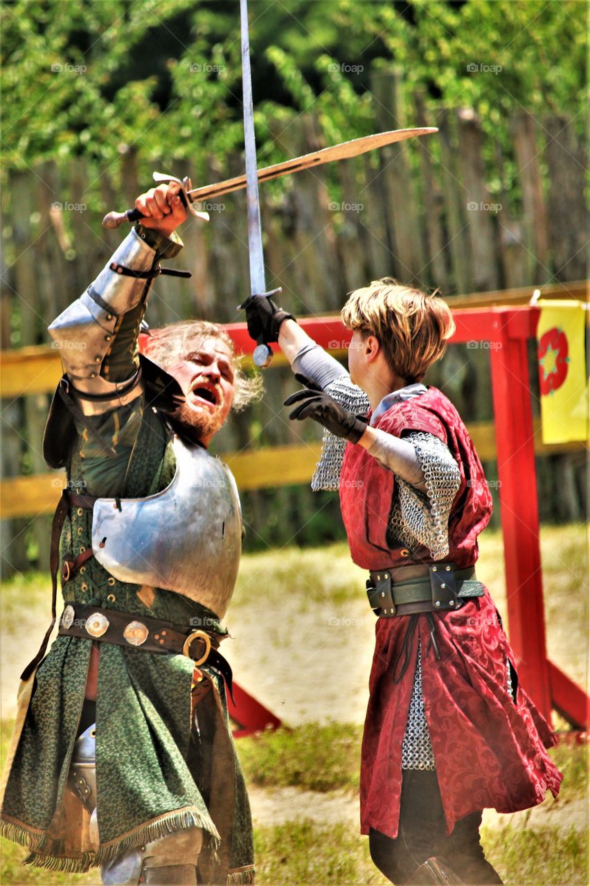 Renaissance sword fight