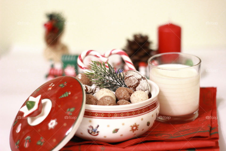 Preparing snacks for Santa