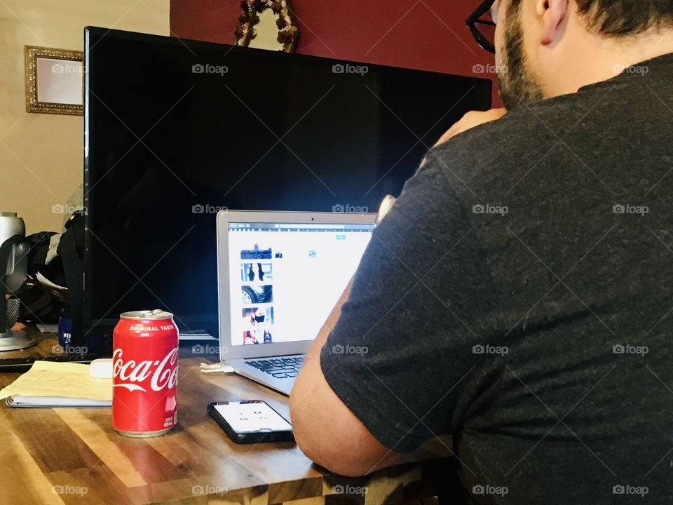 Working from home with Coca-Cola 