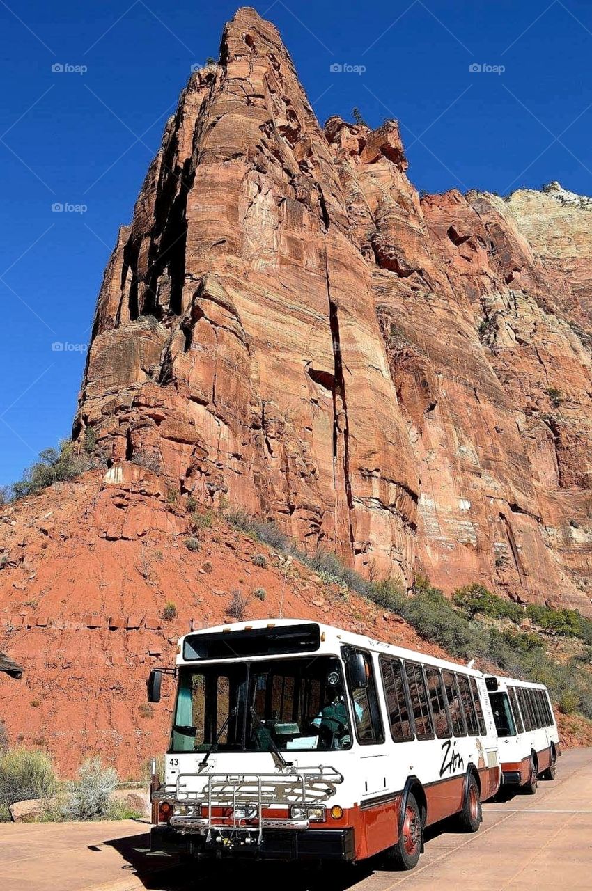 Zion National Park shuttle bus