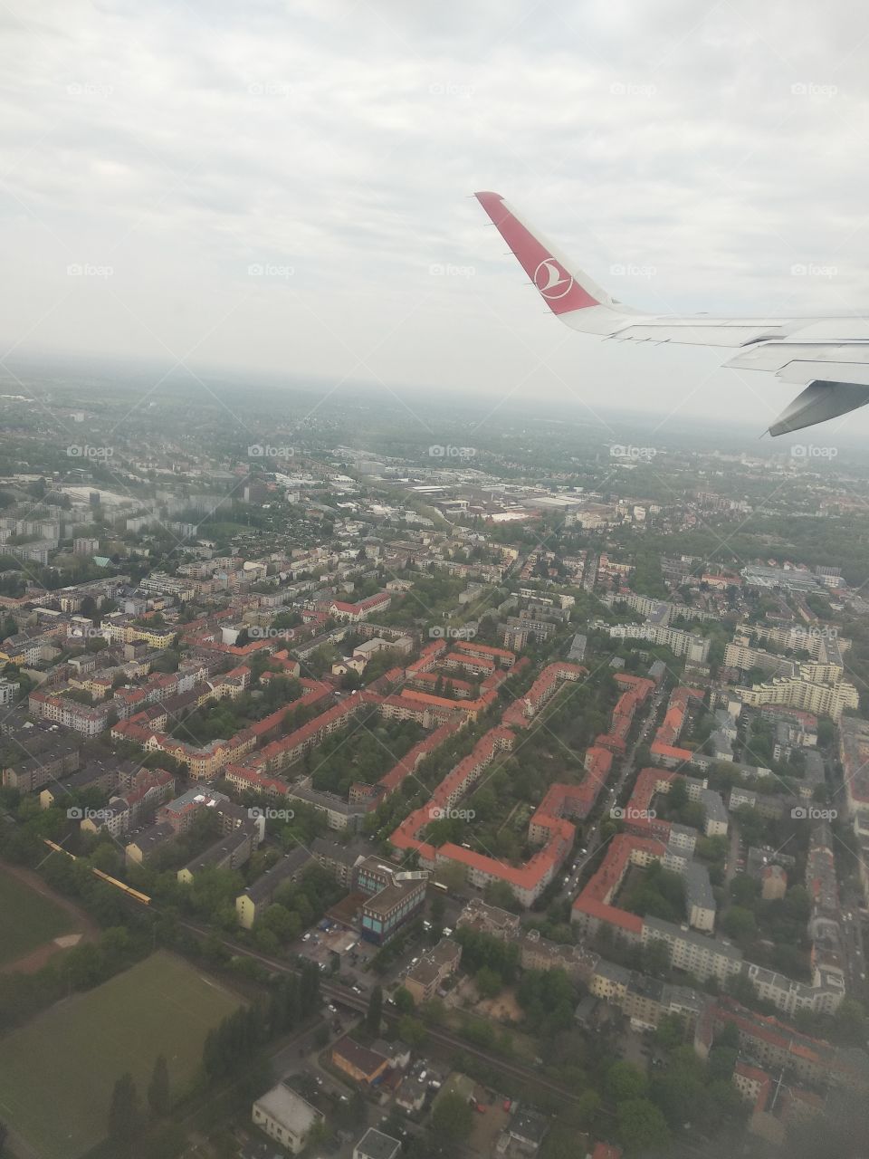 Berlin from airplane
