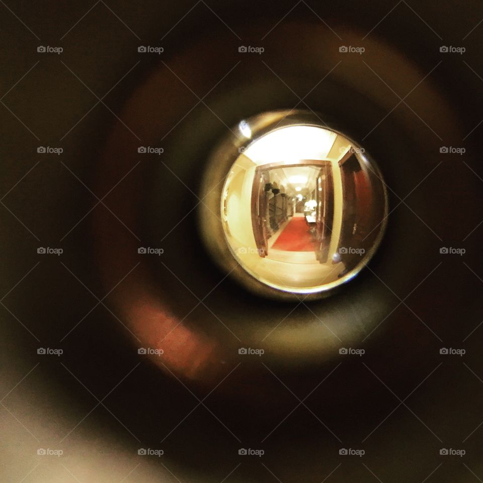 Through the peephole