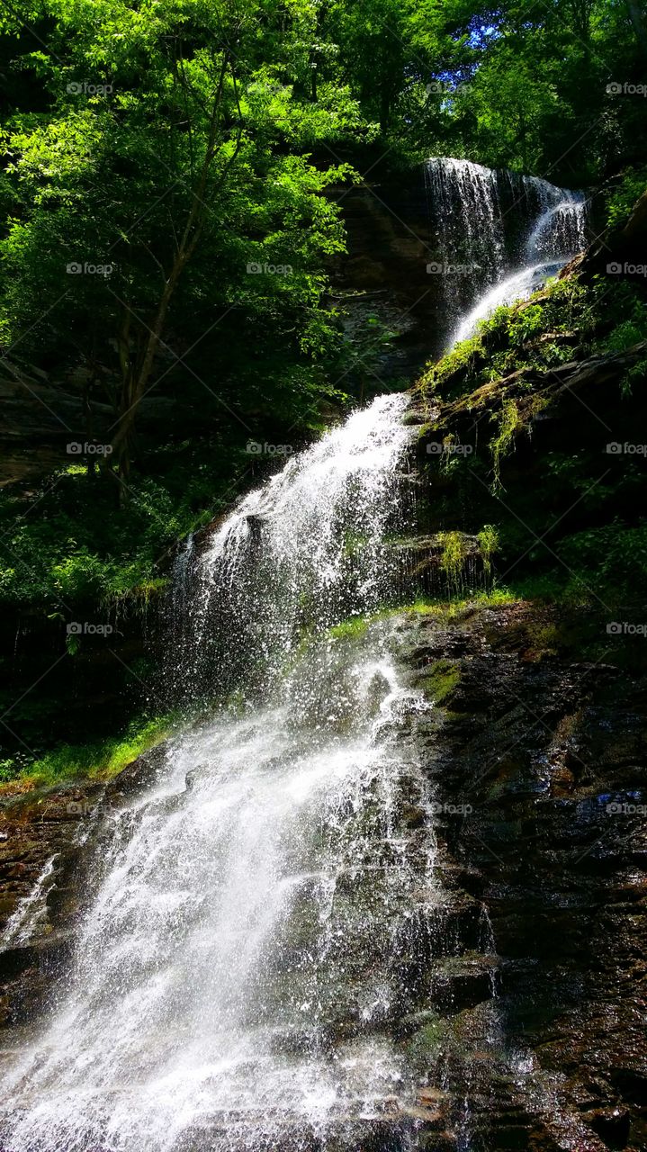 Waterfall. Back roads of West Virginia