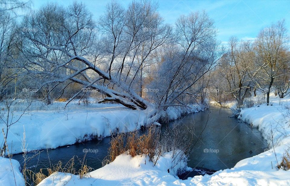 Beautiful frosty and sunny weather