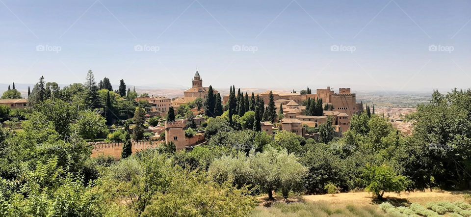 paisaje desde la Alhambra