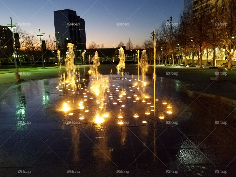 City, Light, Evening, Reflection, Building