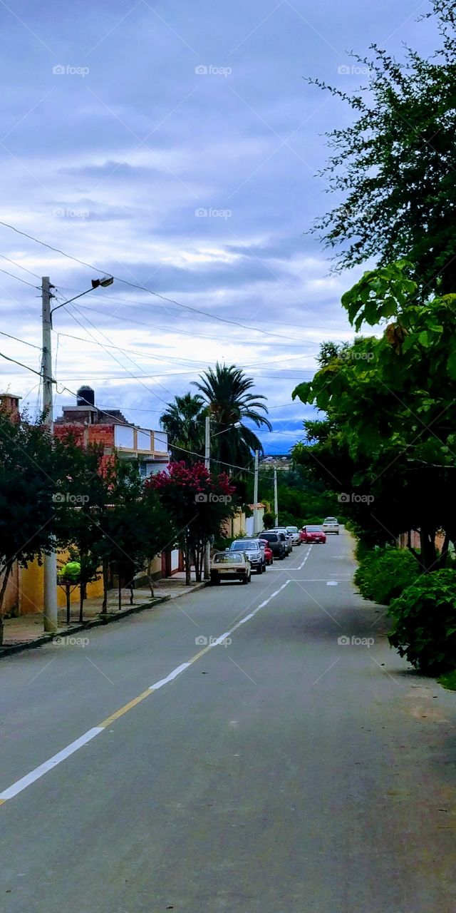 Empty street, Bolivia