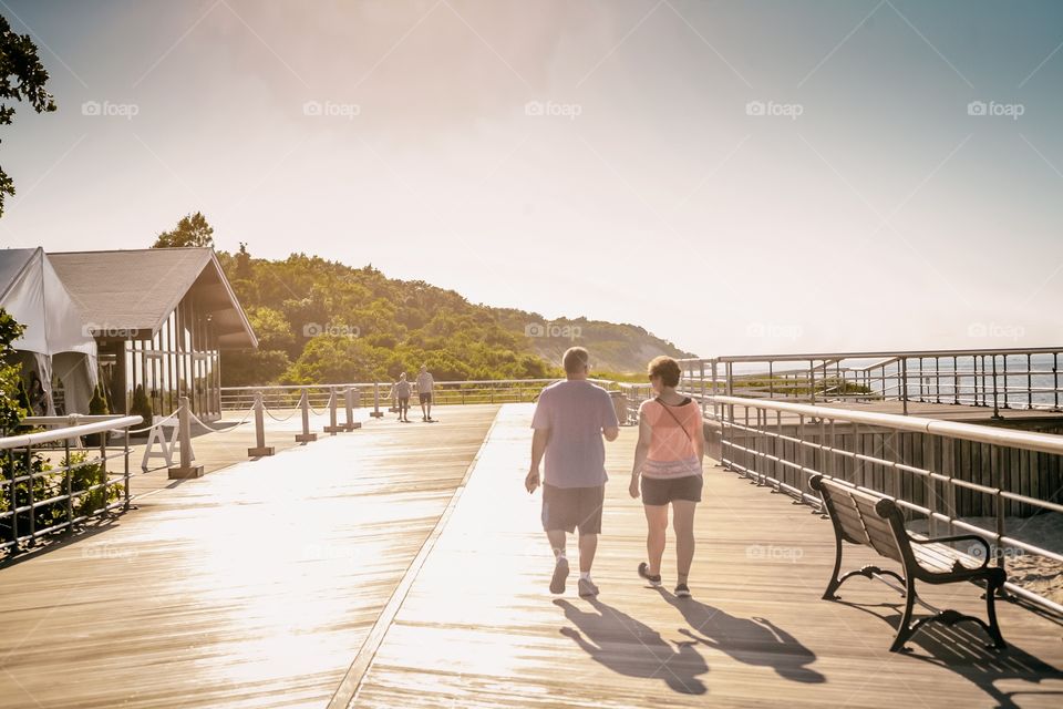 New York Sunken Meadow beach, summer, relaxation, people, swimming, sand, breeze, clear sky, day, warm, water, 