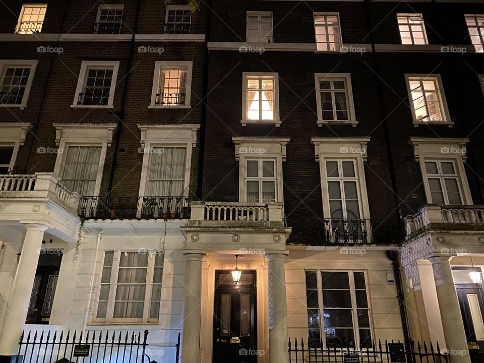 Stately settlements at dusk