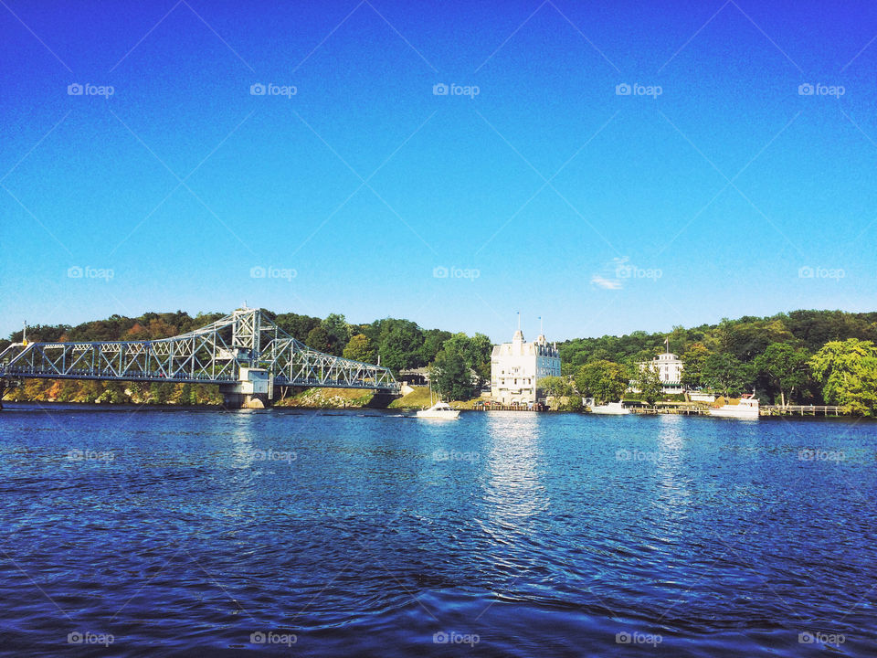 Goodspeed Opera House and the East Haddam Bridge