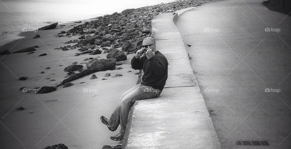 Man flipping the bird