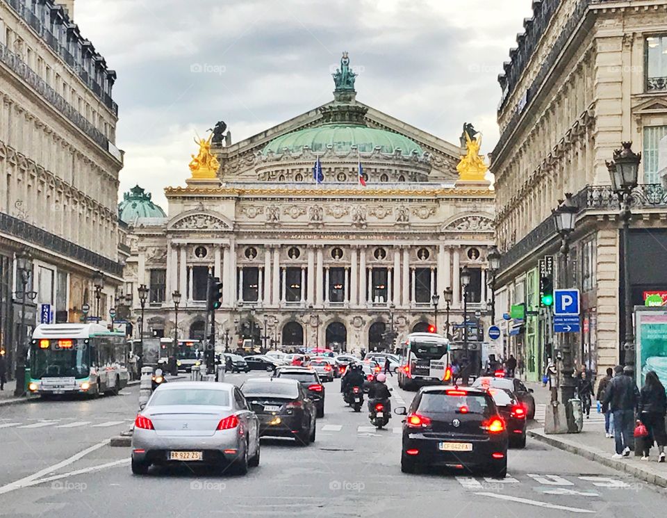 Opera house in Paris, France 