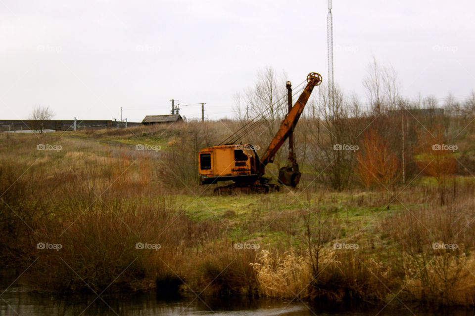 wrinehill pool machinery rusty digger by sicksaint77