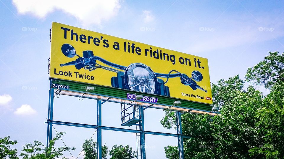 Motorcycle Safety Billboard
