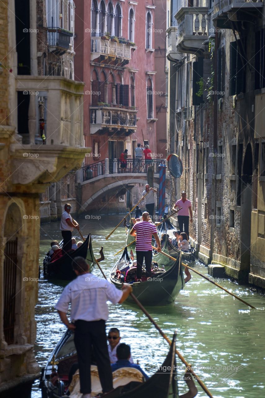 People, Canal, Gondola, Travel, City