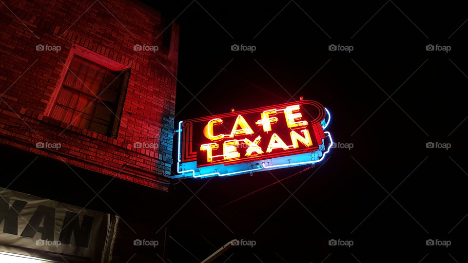 Nightly Neon Cafe Sign