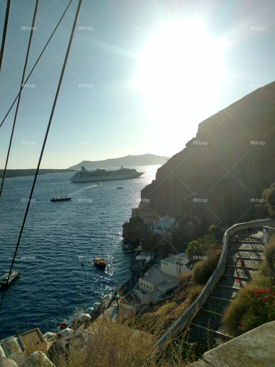 Cruise Ship Port and Cable Car Island