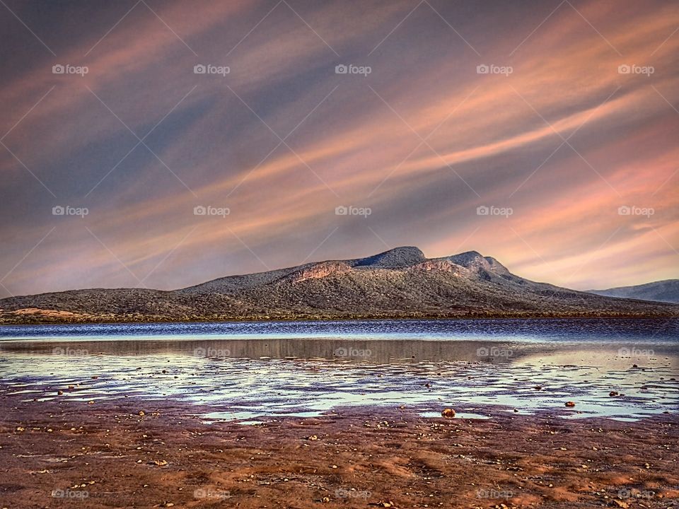 Área de Proteção ambiental no final da tarde - Ladário MS (BRASIL)