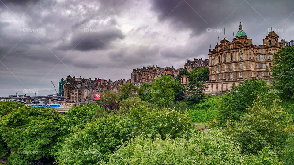 Stormy Edinburgh