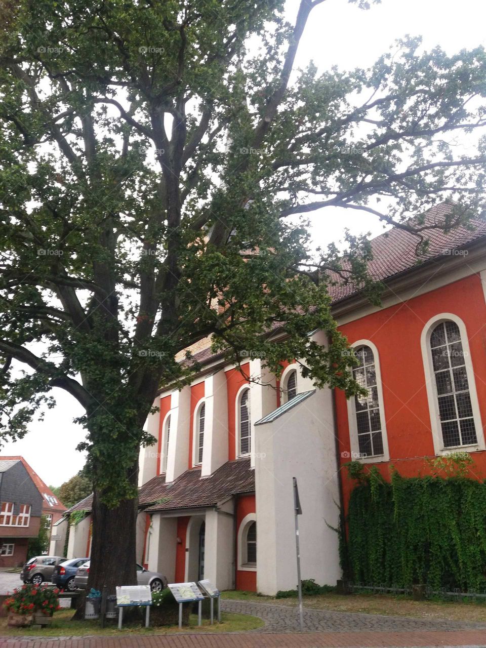 Church and Tree in Gartow