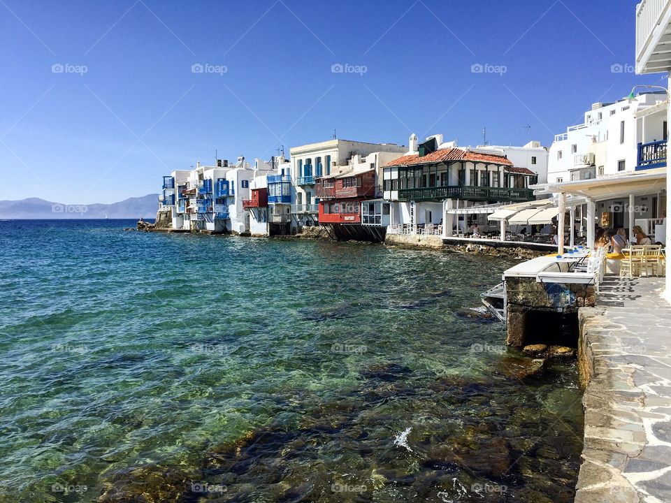 Visit to Little Venice in Mykonos town