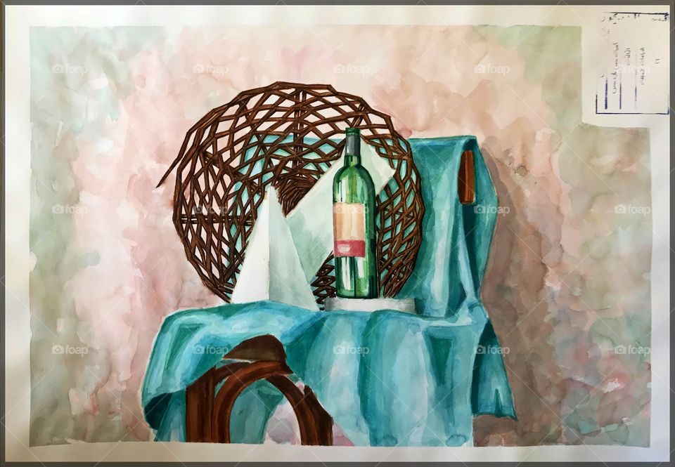 My own Art work with Watercolors, Still Life. Would love to know ur opinion ❤️