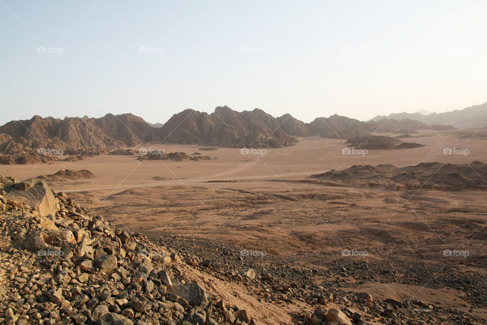 The rocky desert of sharm El sheik
